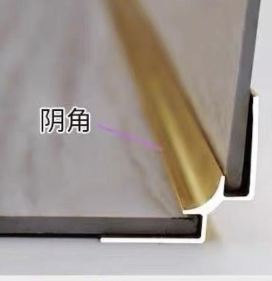 PERFIL INTERIOR UV 3 MM DORADO