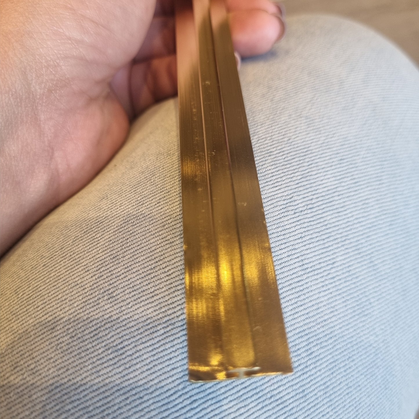 PERFIL UNION UV 3 MM DORADO